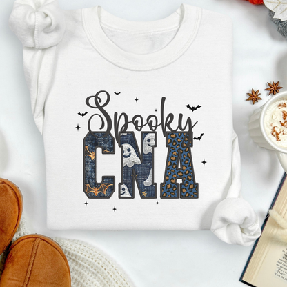 Faux Embroidery Fall Nurse Shirt
